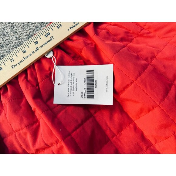 NWT Böhme Womens Quilted Red Skirt With Side Zippers Size Large - Picture 7 of 8